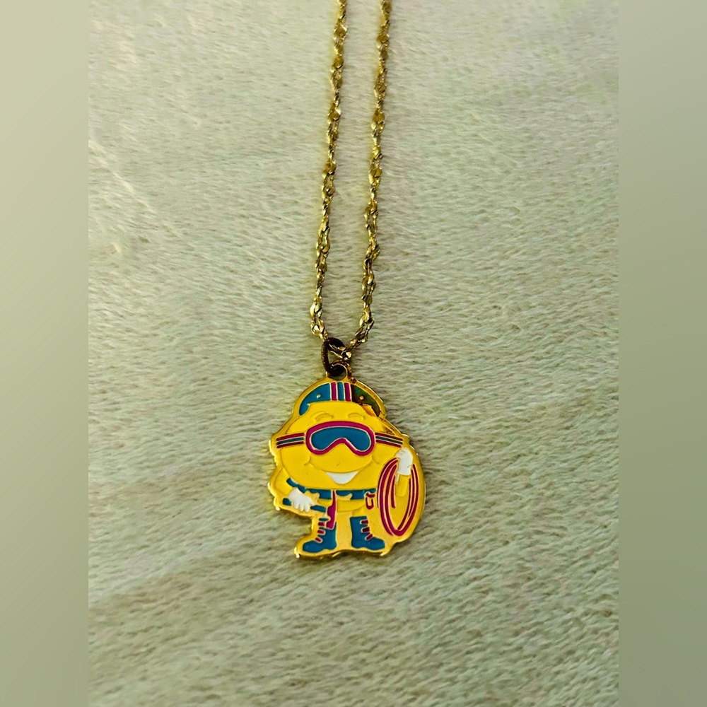 Vintage PAC Man necklace